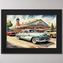Search for vintage diner posters 1950's