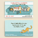 Search for pet and house sitting business cards Cute