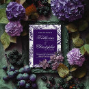 Search for elegant dark purple wedding invitations Floral flowers