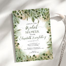 Search for green and gold bridal shower invitations Eucalyptus