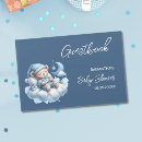 Search for baby shower guest books Blue and white