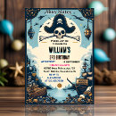 Search for treasure hunt birthday invitations Nautical