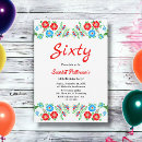 Search for red 60th birthday invitations Roses