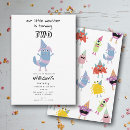 Search for funny monster invitations Modern