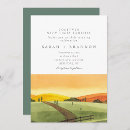 Search for field wedding invitations Sunset