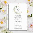 Search for watercolor floral rehearsal dinner invitations Garden