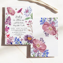 Search for watercolor flowers baby shower invitations For kids