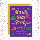 Search for fat tuesday invitations Purple