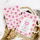 Search for strawberry 1st birthday invitations Fruit