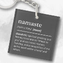 Search for yoga key rings Namaste