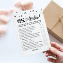 Search for over under bridal shower games Bachelorette