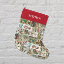 Search for antique christmas stockings Santa