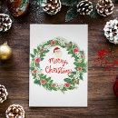 Search for foliage christmas cards Wreath