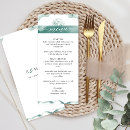 Search for watercolor wedding menus Classic