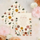 Search for watercolor flowers bridal shower invitations Calligraphy