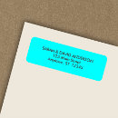 Search for neon blue return address labels Birthday