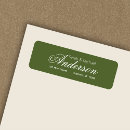 Search for olive green return address labels Birthday