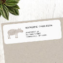 Search for wildlife animals return address labels Watercolor