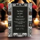 Search for african wedding invitations Black and white