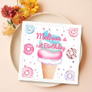 Search for ice cream cone napkins Summer birthday