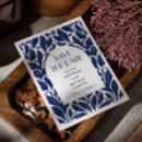 Search for blue floral save the dates Navy