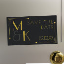Search for gatsby save the dates Black and gold