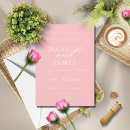Search for pink and white wedding invitations Minimalist