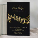 Search for music 50th birthday invitations Elegant