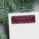 Search for pine and berries return address labels Botanical