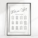 Search for simple wedding seating charts Classic