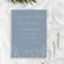 Search for minimalist dusty blue invitations Trendy