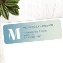 Search for teal blue return address labels Simple