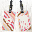 Search for unique luggage tags Monogram initial