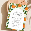 Search for green and orange wedding invitations Summer