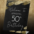 Search for 50th birthday welcome signs Stylish