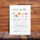 Search for stock the bar shower invitations Black and white