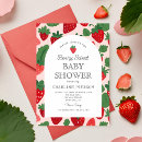 Search for pink strawberry invitations Berry sweet