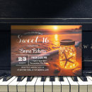 Search for ocean sweet 16 invitations Tropical