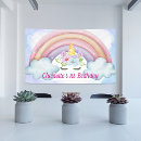 Search for unicorn birthday party banners Pastel