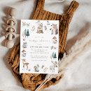 Search for watercolor animals baby shower invitations Forest