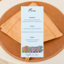 Search for watercolor wedding menus Dinner