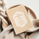 Search for gold geometric frame wedding invitations 1920s