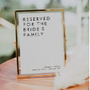 Search for reserved for family signs Black and white