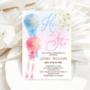 Search for confetti gender reveal invitations Pink and blue
