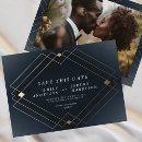 Search for navy gold save the dates Geometric