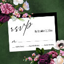 Search for black rsvp cards Typography