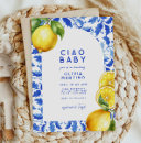 Search for lemon baby shower invitations Italian