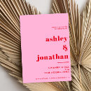 Search for red wedding invitations Minimal