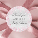 Search for silver pink stickers Baby shower