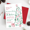 Search for green christmas invitations Whimsical